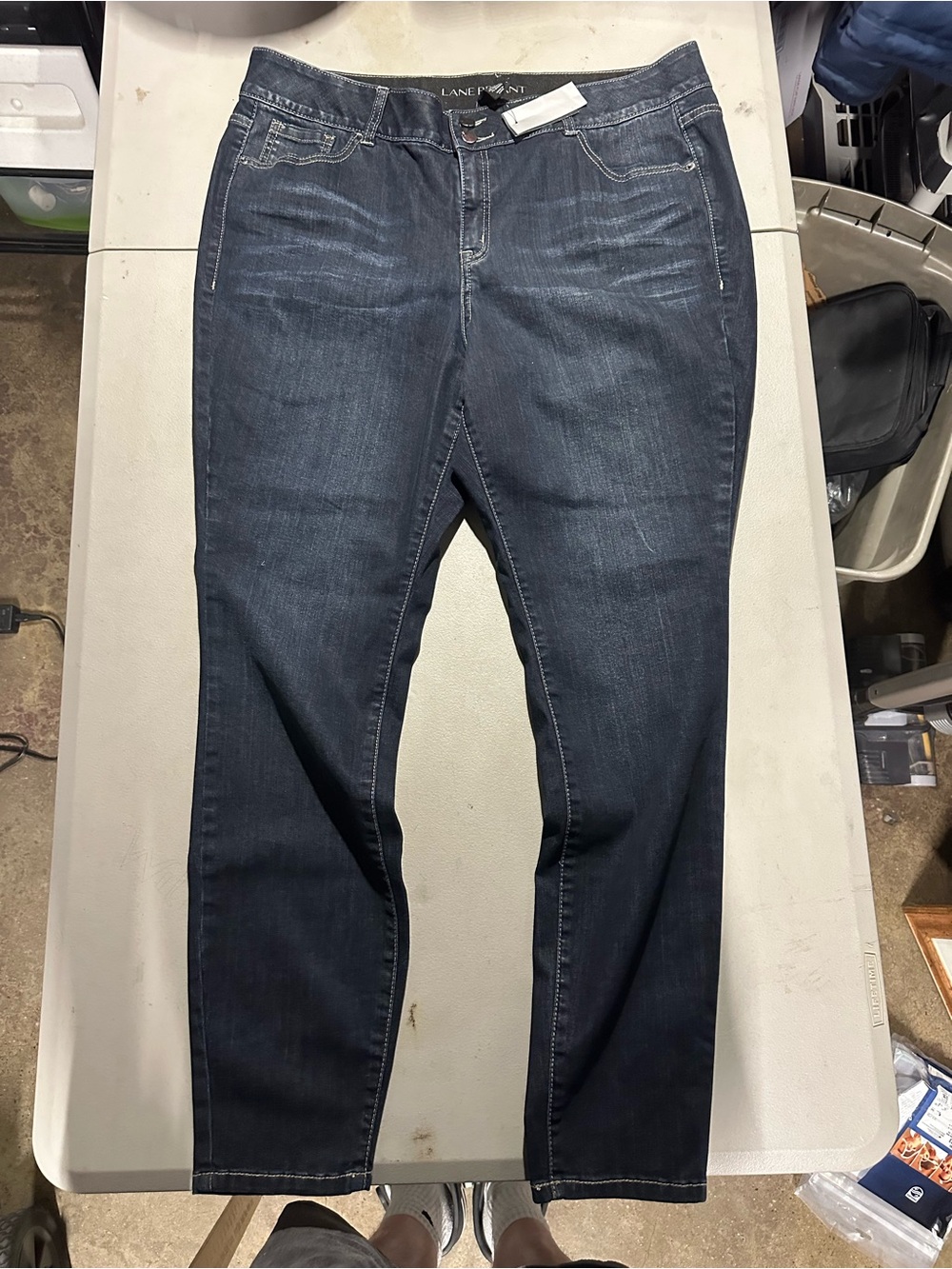 Lane Bryant Tighter Tummy Straight Leg Jeans Women's 20 Long NWT